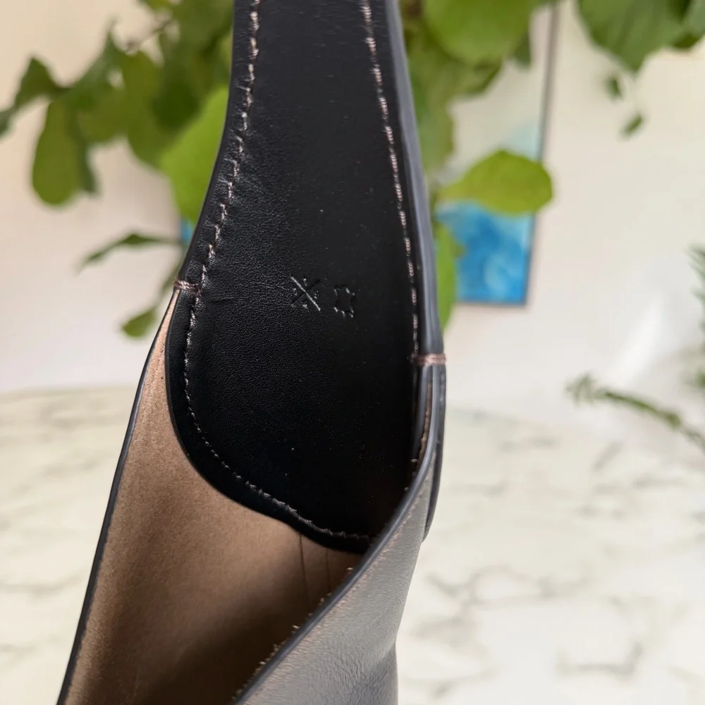 Coach Brooklyn Shoulder Bag 28 In Loved Leather Silver Black Brown CBH44 Ergo - Picture 12 of 16